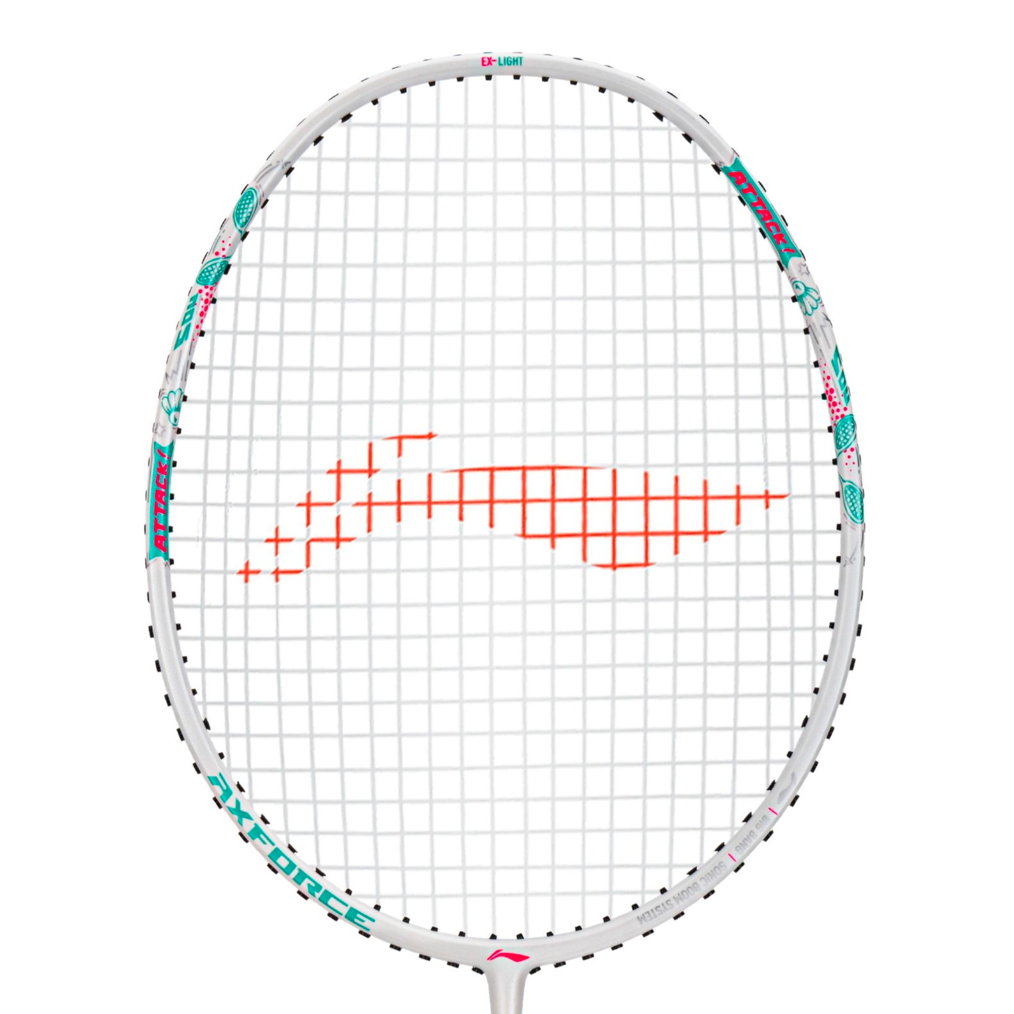 ラケット LI-NING axforce bigbang 4ug6 Li-Ning AXForce Big Bang White| Ultra-Light Badminton Racket – Li
