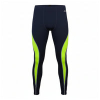 Li-Ning Running Tights Lime Stripe