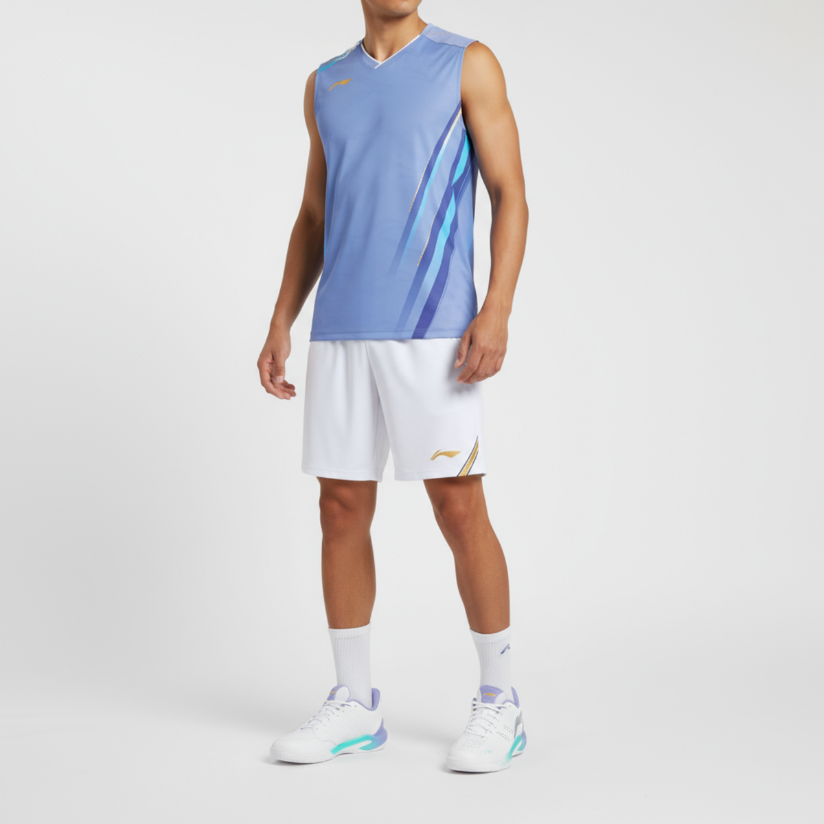 Li-Ning Side Effect Light Blue Tank Top