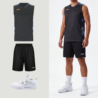 Li-Ning Polar Stripes Black Tank Top