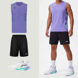 Li-Ning Polar Stripes Purple Tank Top