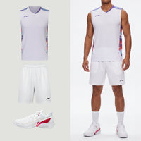 Li-Ning Polar Stripes White Tank Top