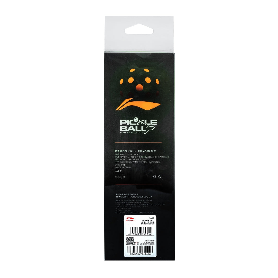 Li-Ning PZ26 Pickleball Balls – Indoor Quality | SportYouUp – Li