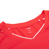 Badminton T-shirt - Li-Ning Play Cool Red Unisex - SportYouUp Danmark